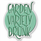 Tuin Variëteit Nuchtere Herstel Slogan Sticker (Voorkant)