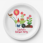 Tuin Verjaardag Papieren Bordje (Voorkant)