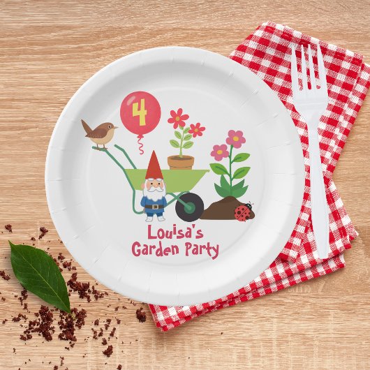 Tuin Verjaardag Papieren Bordje