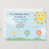  tuin verjaardagsfeest uitnodiging (Voorkant)