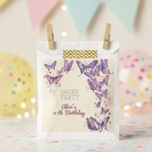 Tuin verjaardagsfeestje met vlinders