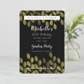 Tuin Verjaardagsfeestje Waterverf Grote Groene Inv Kaart (Staand voorkant)