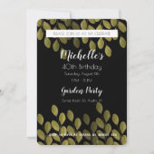 Tuin Verjaardagsfeestje Waterverf Grote Groene Inv Kaart (Voorkant)