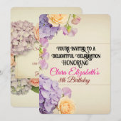  tuin verjaardagsuitnodiging kaart (Voorkant / Achterkant)