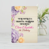  tuin verjaardagsuitnodiging kaart (Staand voorkant)