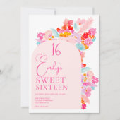  tuin vet roze bloemzoet 16 kaart (Voorkant)