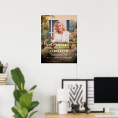 Tuin Viering van het Leven Funeral Welkom Bord Poster (Thuiskantoor)