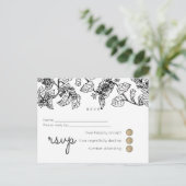 Tuin vintage laat klassiek budget bruiloft uitnodiging briefkaart (Staand voorkant)