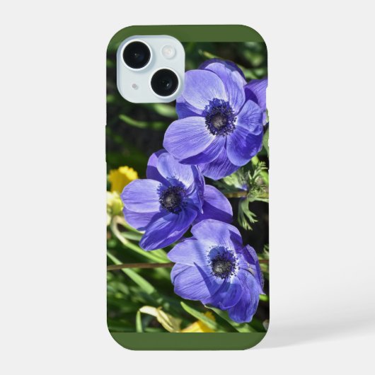 Tuin Violet Bloemen iPhone15 Hoesje iPhone 15 Case (Achterkant)