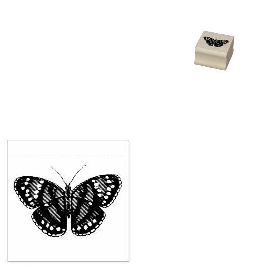  Tuin Vlinder Rubber Stamp Rubberstempel (Gestempeld)