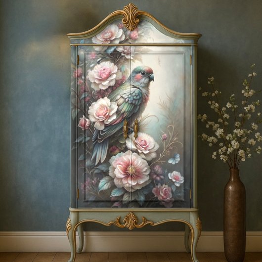 Tuin Vogelrozen Decoupage Tissuepapier