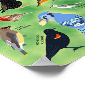 Tuin vogels van Wisconsin Poster (Hoek)