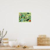 Tuin vogels van Wisconsin Poster (Keuken)