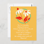 Tuin vol liefdesgedicht briefkaart (Voorkant / Achterkant)