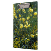 Tuin vol met gele maffia's klembord (Links)