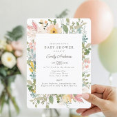 Tuin vol wilde bloemen | Baby Shower Kaart