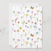 Tuin vol Wilde Bloemen Bruiloft Save The Date (Achterkant)