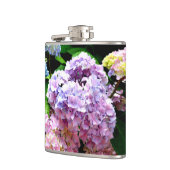 Tuin voor brandkranen, roze, blauw, paarse bloem heupfles (Links)