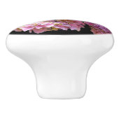 Tuin voor brandkranen, roze, blauw, paarse bloem keramische knop (Zijkant)