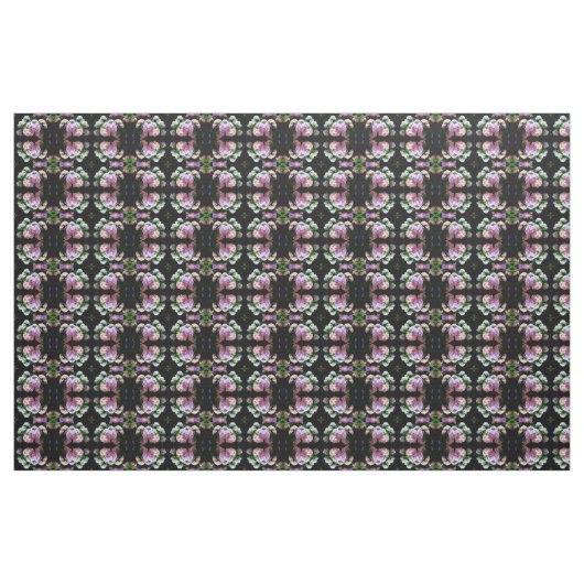 Tuin voor brandkranen, roze, blauw, paarse bloem stof (Yard (91,4 cm))