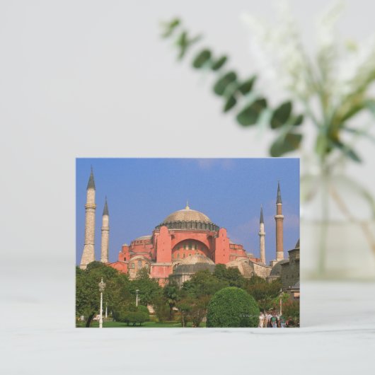 Tuin voor een museum, Aya Sofya Briefkaart (Staand voorkant)