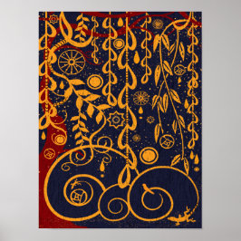 Tuin voor Gustav Art Abstract Poster