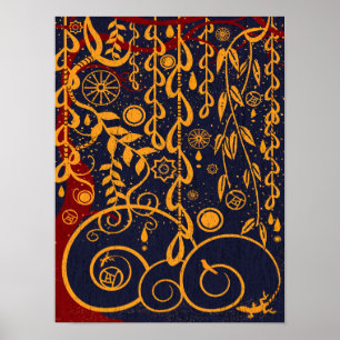Tuin voor Gustav Art Abstract Poster