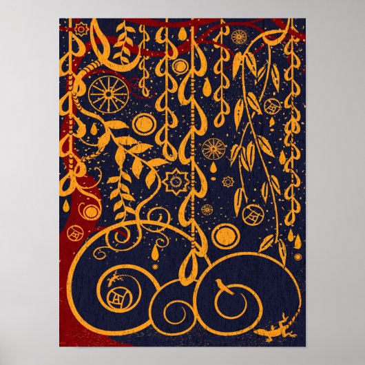 Tuin voor Gustav Art Abstract Poster (Voorkant)