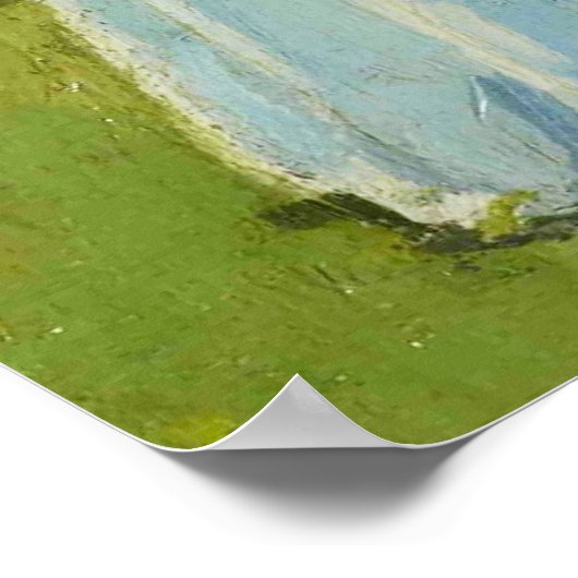  Tuin Vrouw Portret Poster (Hoek)