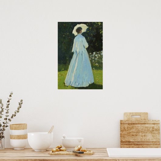  Tuin Vrouw Portret Poster (Keuken)