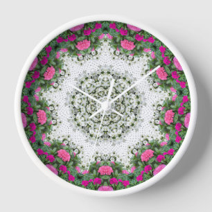 Tuin Water Fontein Roze Bloemen Mandala Design