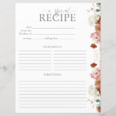 Tuin Waterverf Bloem Vrijgezellenfeest Recept Pagi (Achterkant)