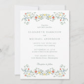  tuin Waterverf bruiloft Kaart (Voorkant)