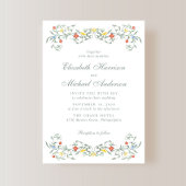 tuin Waterverf bruiloft Kaart