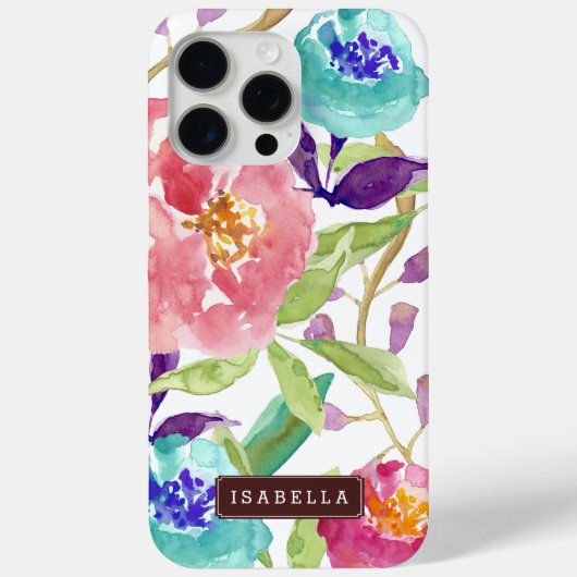 Tuin Waterverf Floral Case-Mate iPhone Case (Achterkant)
