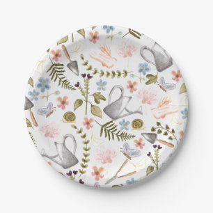 tuin Waterverf Katoen Papieren Bordje