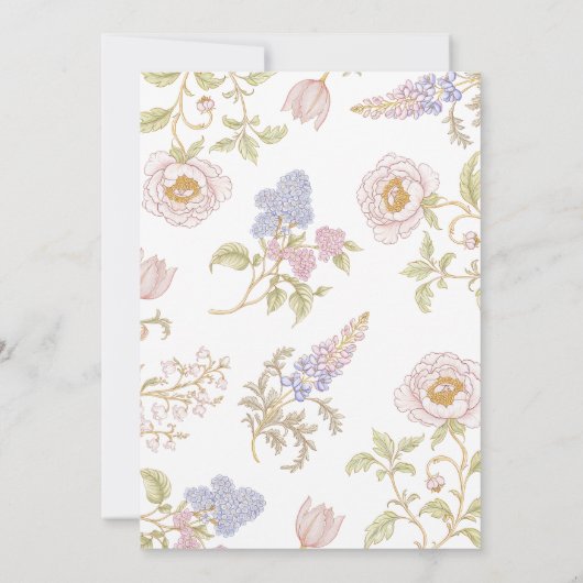  Tuin Wedding Party Kaart (Achterkant)