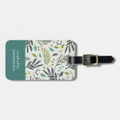 Tuin Whimsy groen gepersonaliseerd Bagagelabel (Voorkant horizontaal)
