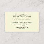 Tuin wijnstokken delicate patroon visitekaartje (Achterkant)