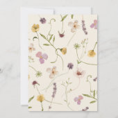 Tuin Wildbloemen Botanische 30e verjaardag Kaart (Achterkant)