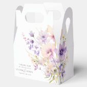 Tuin Wildbloemen Paarse Lavendel Paarse bruiloft Bedankdoosjes (Geopend)