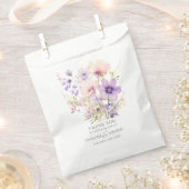 Tuin Wildbloemen Paarse Lavendel Paarse bruiloft Bedankzakje (Geknipt)