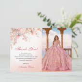 tuin Wildbloemen Sweet 16 bedankje Kaart (Staand voorkant)