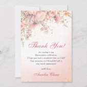  tuin Wildbloemen Sweet 16 bedankje Kaart (Voorkant)