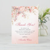  tuin Wildbloemen Sweet 16 bedankje Kaart (Staand voorkant)