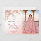  Tuin Wildbloemen Waterverf Sweet 16 Save The Date (Voorkant)