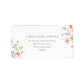 Tuin Wilde Bloem Retouradres Label (Voorkant)