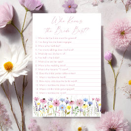 Tuin Wilde Bloemen Wie Kent de Bruid het Best Spel