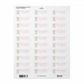 Tuin Wildebloem Bruiloft Retouradres Etiket (Full Sheet)