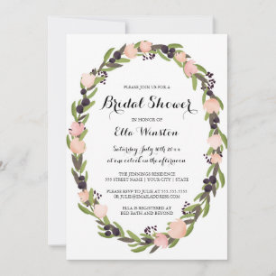 Tuin Wreath Bridal Shower Kaart